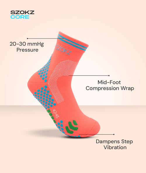 Szokz Core (Orange/Blue Polka Dot)