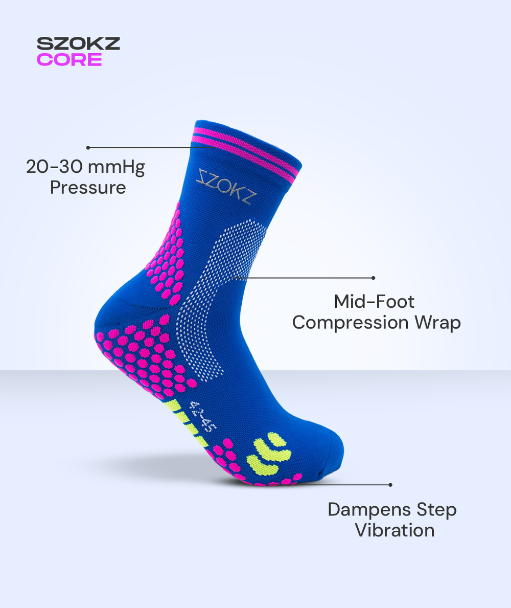 Szokz Core (Blue/Pink Polka Dot)